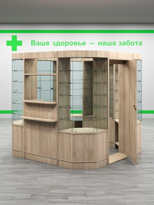 Комплект мебели для Аптек №1, Дуб Сонома