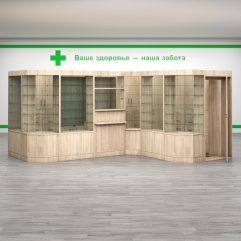 Комплект мебели для Аптек №3, Дуб Сонома