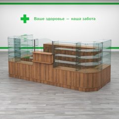 Комплект мебели для Аптек №4, Крем Вайс