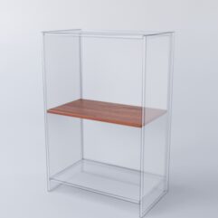 Полка для прилавков ТАНДЕМ на 600мм, Орех