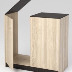 Прилавок-проход Модерн №1, Дуб Сонома и Дуб Венге