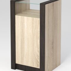 Прилавок Модерн №2-600, Дуб Сонома и Дуб Венге