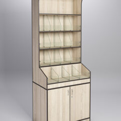 Стеллаж КО №1, Дуб Сонома, кромка Дуб Венге