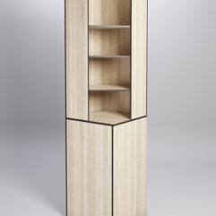 Стеллаж КО №2, Дуб Сонома, кромка Дуб Венге