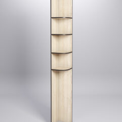 Стеллаж КО №3, Дуб Сонома, кромка Дуб Венге