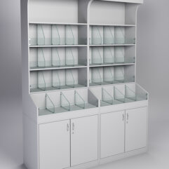 Комплект стеллажей КО №1, Серый