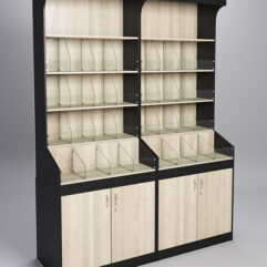 Комплект стеллажей КО №1, Дуб Сонома с черным