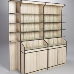 Комплект стеллажей КО №2, Дуб Сонома, кромка Дуб Венге