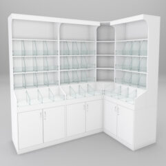 Комплект стеллажей КО №3, Белый