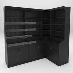 Комплект стеллажей КО №3, Черный