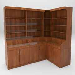 Комплект стеллажей КО №3, Орех