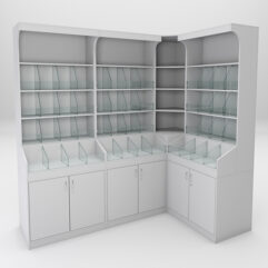 Комплект стеллажей КО №3, Серый