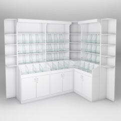 Комплект стеллажей КО №4, Белый