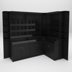 Комплект стеллажей КО №4, Черный