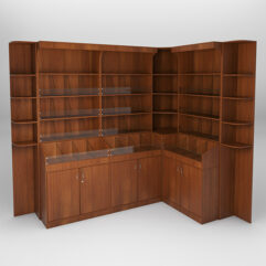 Комплект стеллажей КО №4, Орех