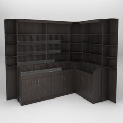 Комплект стеллажей КО №4, Дуб Венге