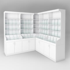 Комплект стеллажей КО №5, Белый