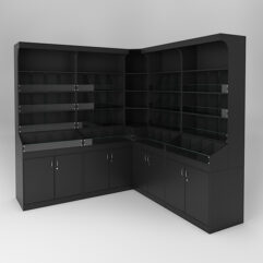 Комплект стеллажей КО №5, Черный