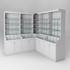 Комплект стеллажей КО №5, Серый