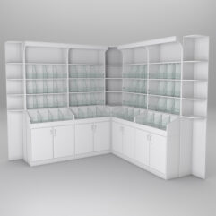 Комплект стеллажей КО №6, Белый