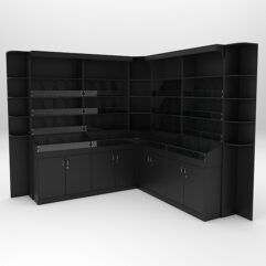 Комплект стеллажей КО №6, Черный
