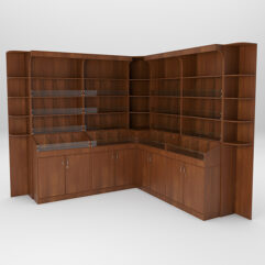 Комплект стеллажей КО №6, Орех