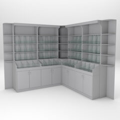 Комплект стеллажей КО №6, Серый