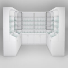 Комплект стеллажей КО №7, Белый