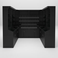 Комплект стеллажей КО №7, Черный