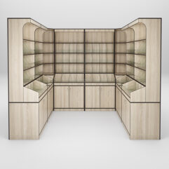 Комплект стеллажей КО №7, Дуб Сонома, кромка Дуб Венге