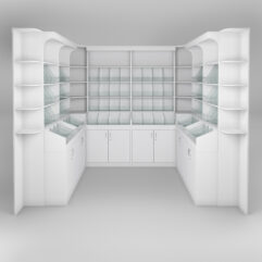 Комплект стеллажей КО №8, Белый