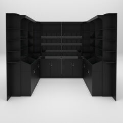 Комплект стеллажей КО №8, Черный