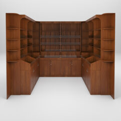 Комплект стеллажей КО №8, Орех