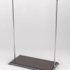 Торговый стенд ХРОМ TD-09 №1-3 с нижней платформой ДСП 16мм, Дуб Венге