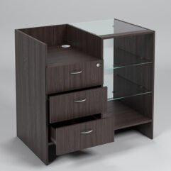 Прилавок под кассу ЭКОНОМ №8 (900мм), Дуб Венге