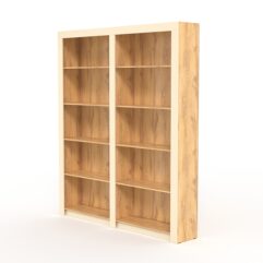 Комплект стеллажей из ДСП Модерн №1, Дуб Золотистый и Крем Вайс