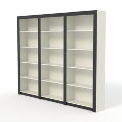 Комплект стеллажей из ДСП Модерн №2, Белый и Черный