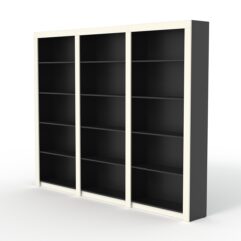 Комплект стеллажей из ДСП Модерн №2, Черный и Белый