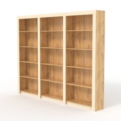 Комплект стеллажей из ДСП Модерн №2, Дуб Золотистый и Крем Вайс