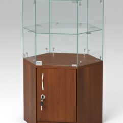 Прилавок РОМБ №1б (дверка в накопителе), Орех