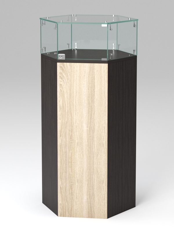 Прилавок РОМБ №3, Дуб Венге и Дуб Сонома