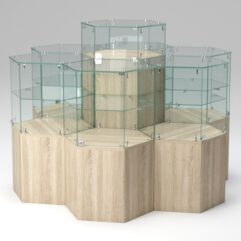 Комплект прилавков РОМБ №1, Дуб Сонома