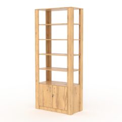 Витрина МОДЕРН №2 (без дверок, открытая по периметру), Дуб Золотистый