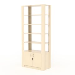 Витрина МОДЕРН №2 (без дверок, открытая по периметру), Крем Вайс