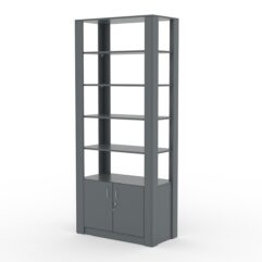 Витрина МОДЕРН №2 (без дверок, открытая по периметру), Темно-Серый
