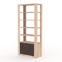 Витрина МОДЕРН №2 (без дверок, открытая по периметру), Дуб Сонома + Дуб Венге