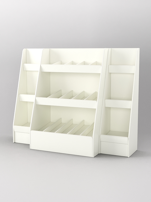 Комплект стеллажей УН №1, Белый