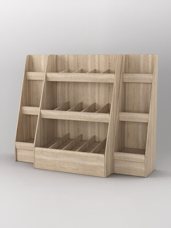 Комплект стеллажей УН №1, Дуб Сонома