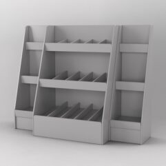 Комплект стеллажей УН №1, Серый