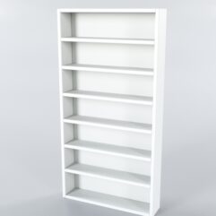 Стеллаж для нейл баров навесной №1, Белый